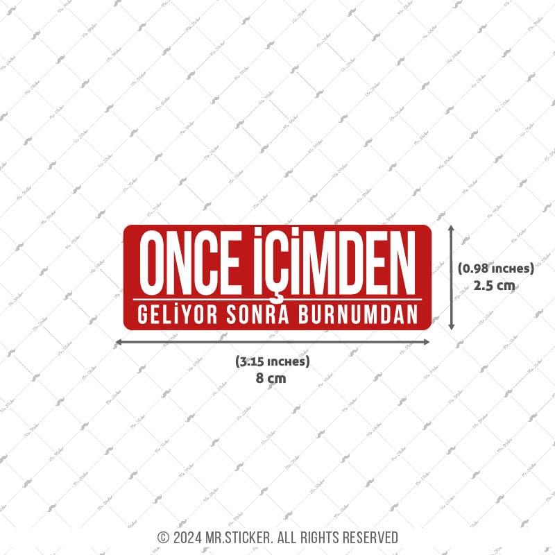 ESP48 V3 Once Icimden Geliyor Yazili Etiket