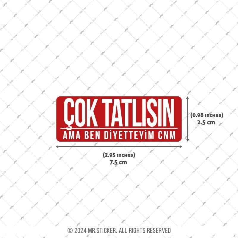 ESP52 V3 Cok Tatlisin Yazili Etiket