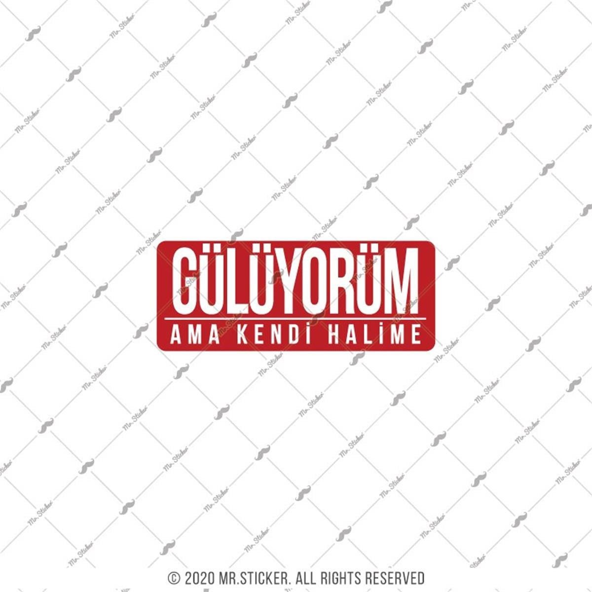 ESP54 V3 Guluyorum Ama Kendi Halime Yazili Etiket