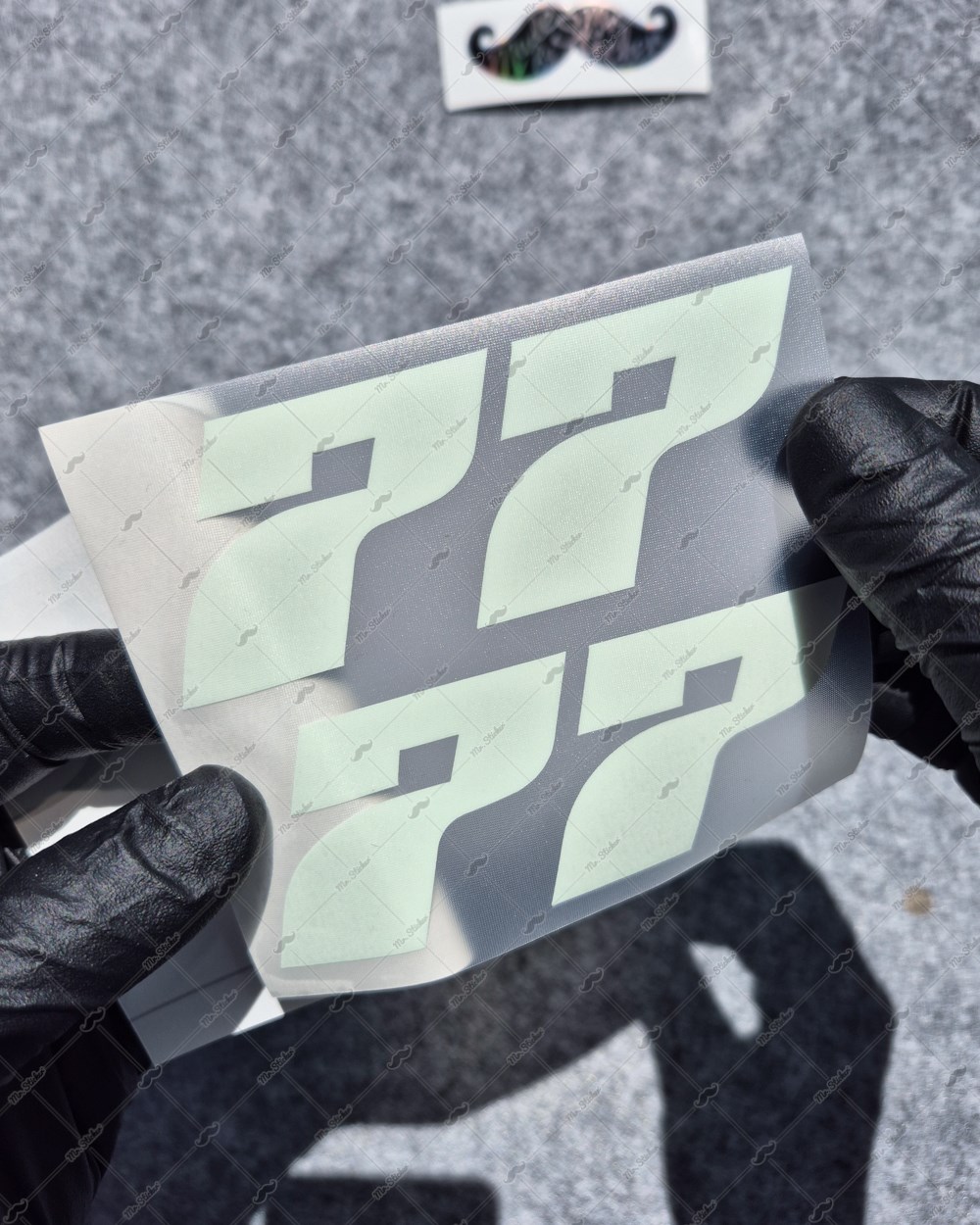 GIDW2 Numara Seçenekli Karanlıkta Işıldayan 2li Set Numara Stickerı