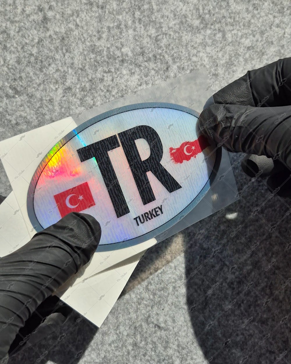 HLG106 Hologram Turkiye (TR) Reflektif Ulke Etiketi