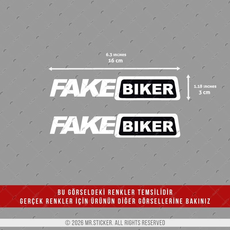 HLG107 Hologram Fake Biker Etiketi