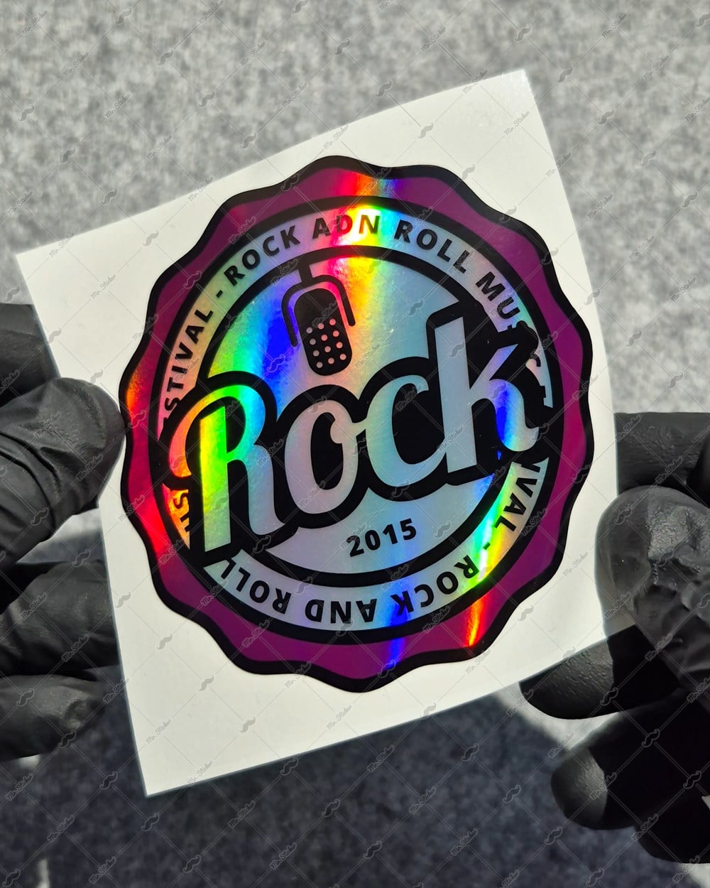 HLG112 Hologram Rock Yazılı Etiket