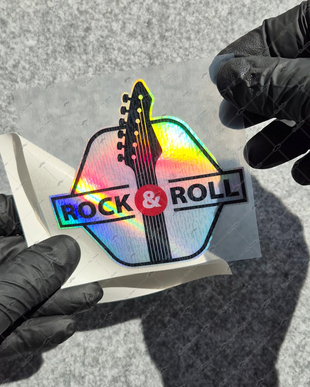 HLG123 Hologram Rock & Roll Yazılı Etiket
