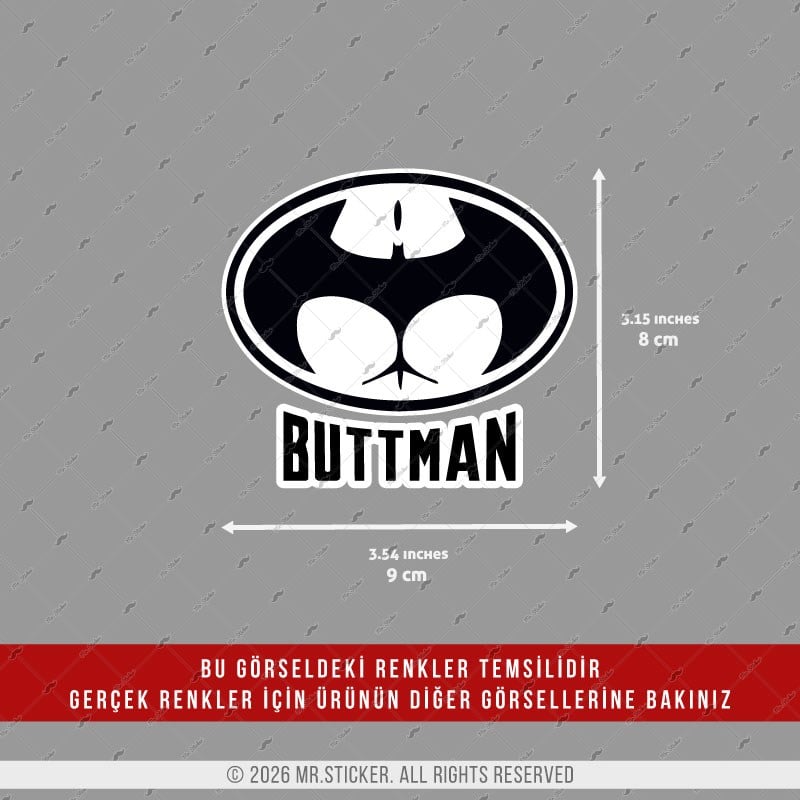 HLG124 Hologram Buttman Yazılı Etiket