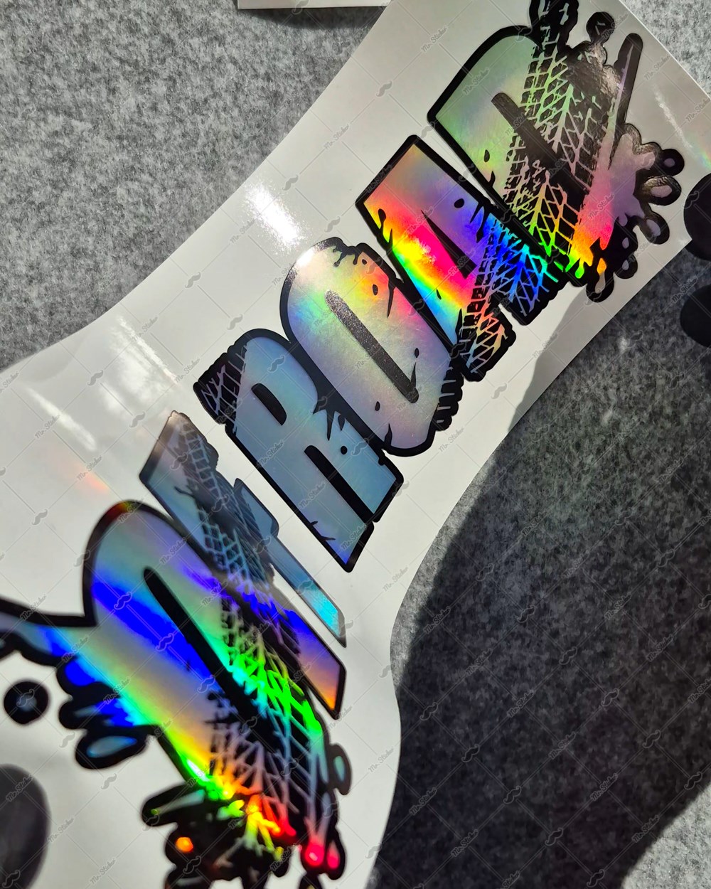 HLG130 Hologram Lastik Izi Efektli Off Road Yazisi