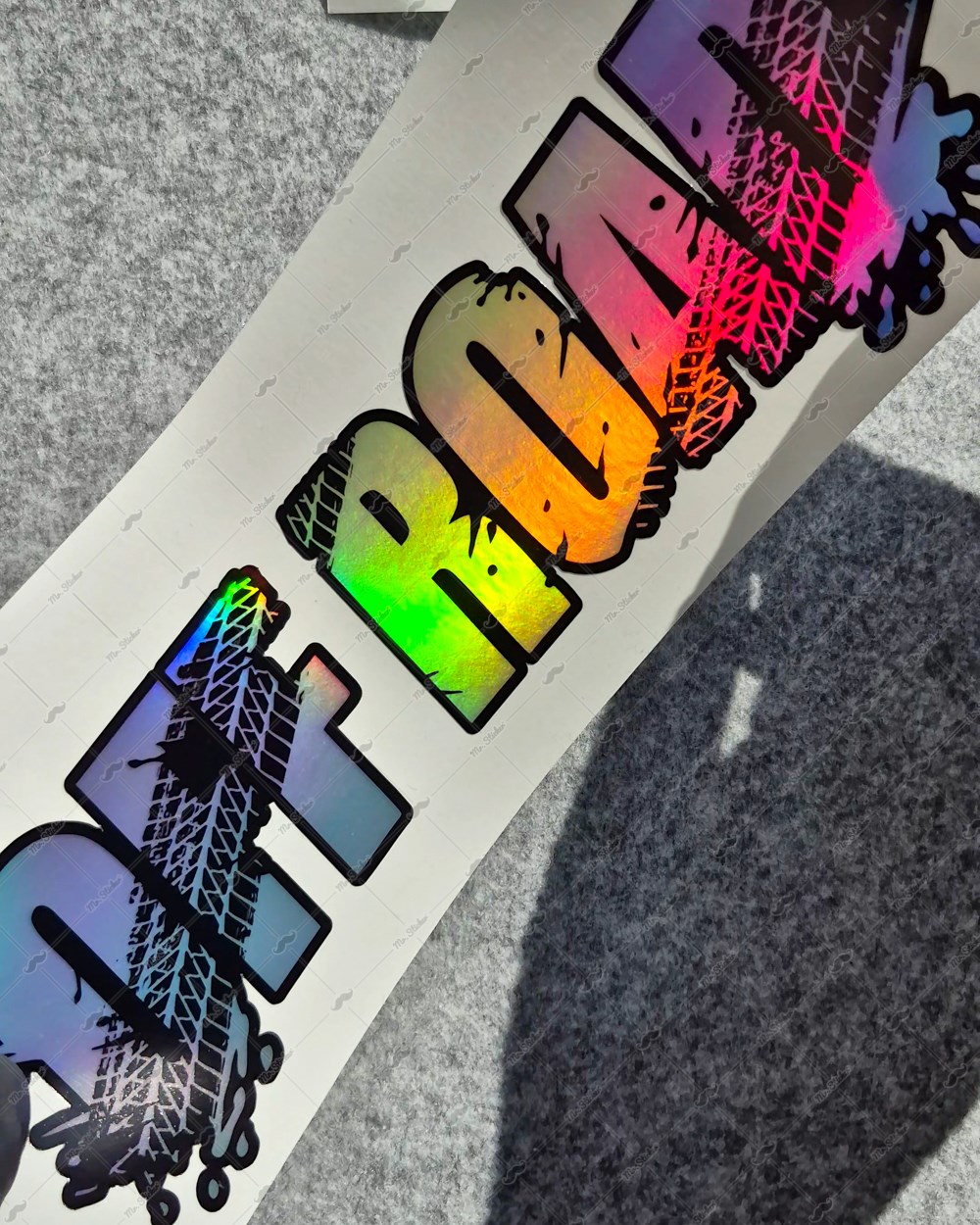 HLG130 Hologram Lastik Izi Efektli Off Road Yazisi