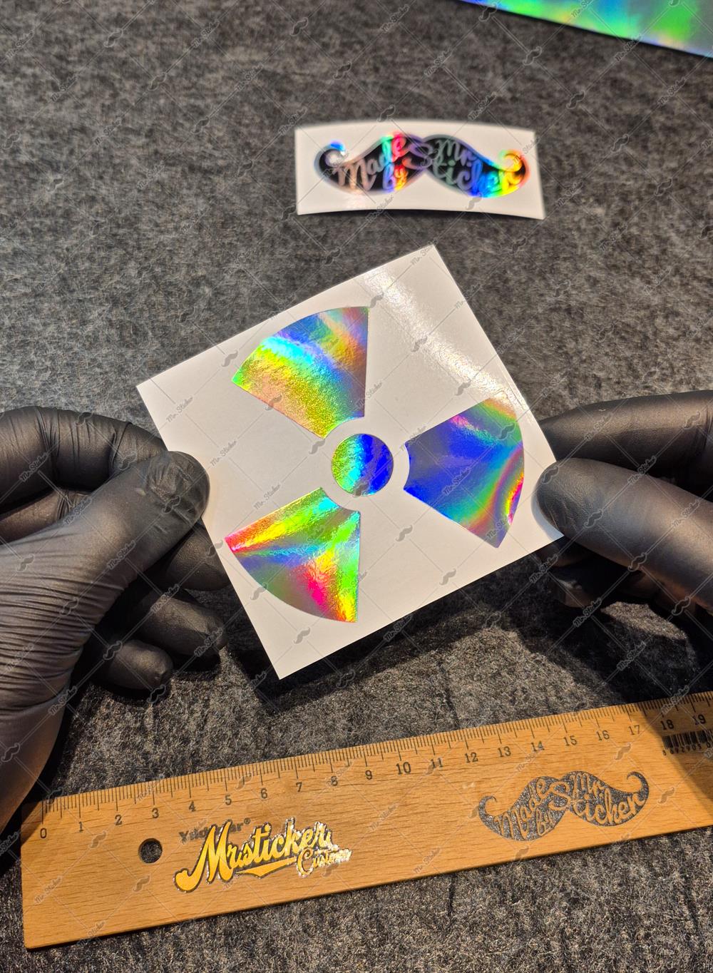 HLG15V2 Hologram Radyasyon İşareti Etiketi