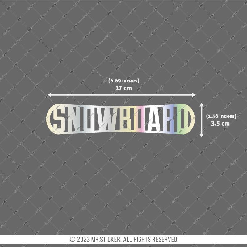 HLG27V2 Hologram Snowboard Yazılı Etiket