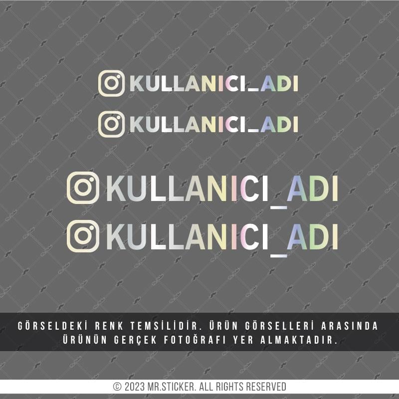 HLG37 Hologram Instagram Etiket Seti 4 lü Set