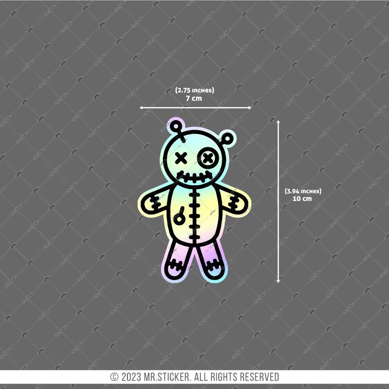 HLG54 Hologram Woodo Bebeği Etiketi