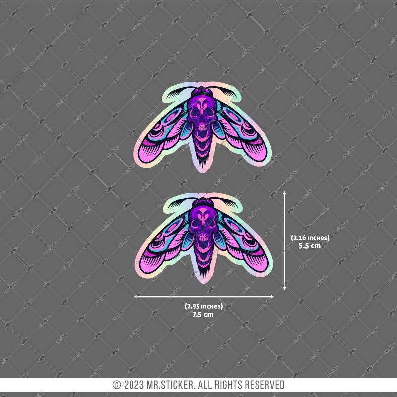 HLG77 Hologram Kurukafalı Güve Etiketi 2li Set
