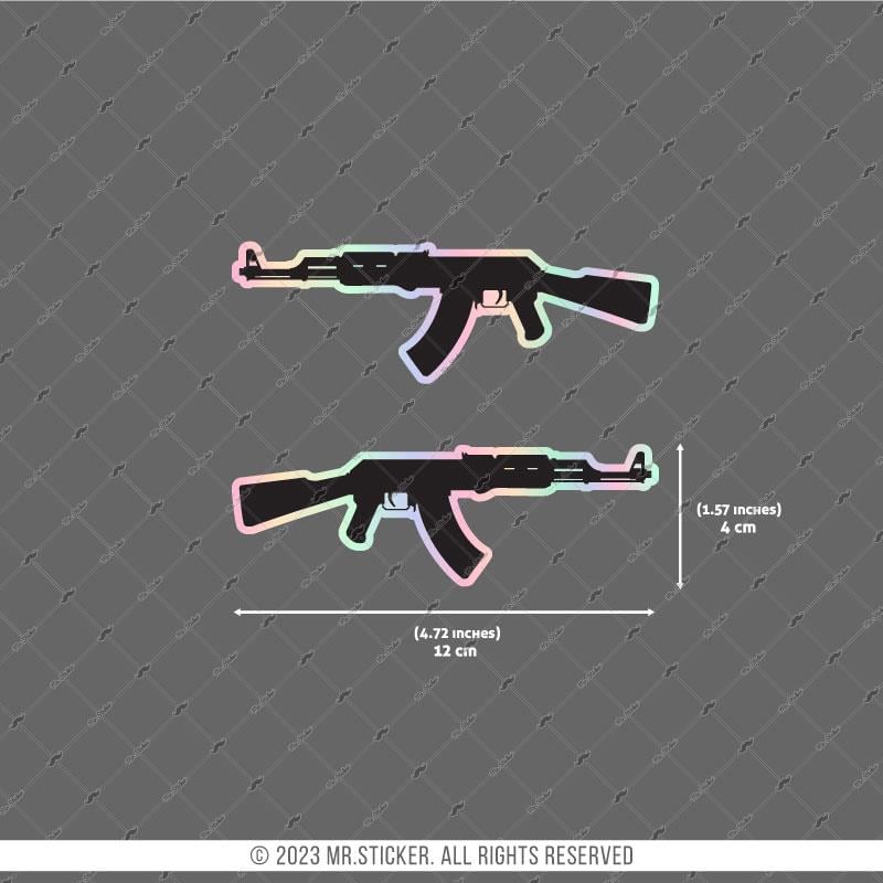 HLG83 Hologram Tüfek Etiketi Simetrik İkili Set