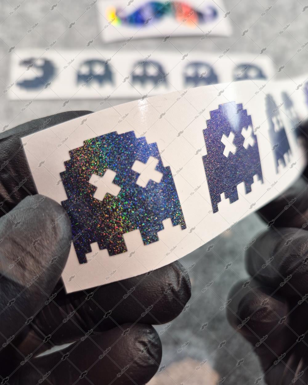 LMT37 Limited Edition Mavi Galaksi Efektli Pac Man Etiketi