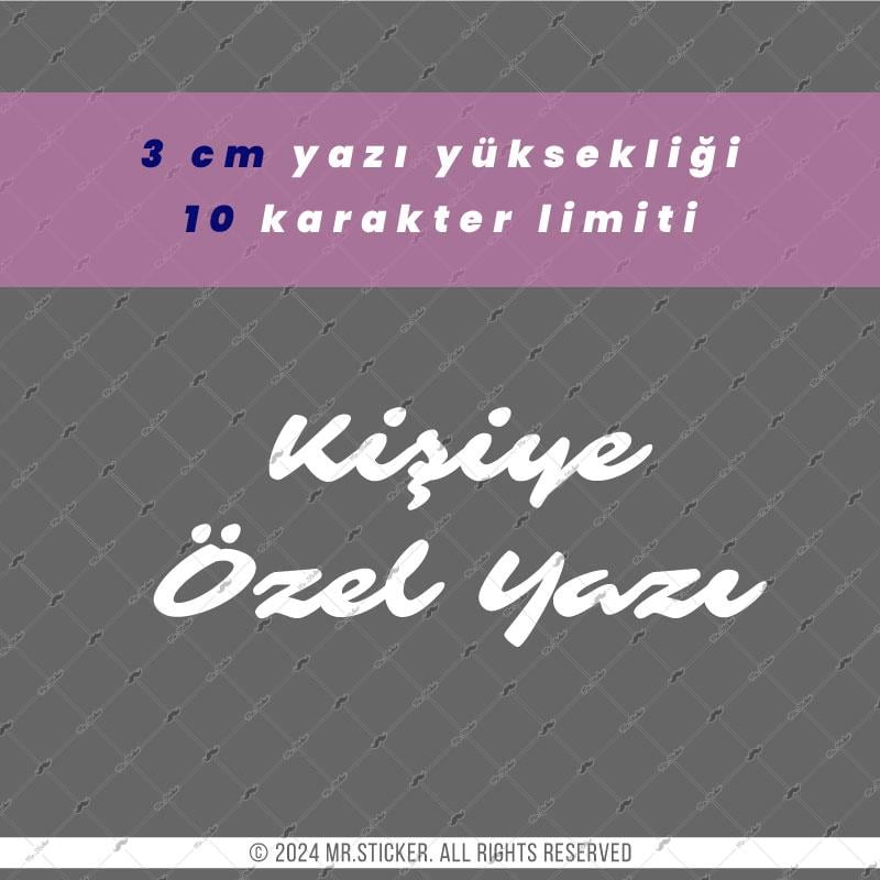 PRS19 Paris Yazı Tipi 3cm Yükseklik 10 karakter