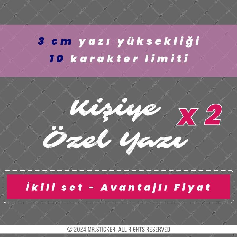PRS19 Paris Yazı Tipi Avantaj Set 3cm Yükseklik 10 karakter