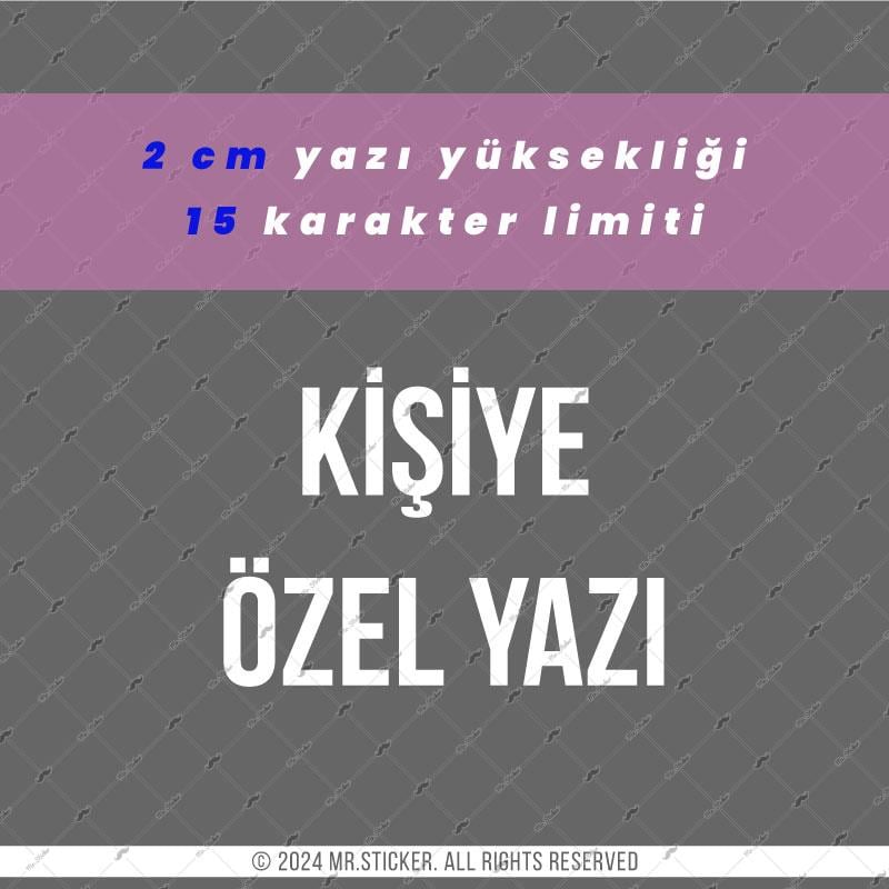 PRS20 Berlin Yazı Tipi 2cm Yükseklik 15 karakter