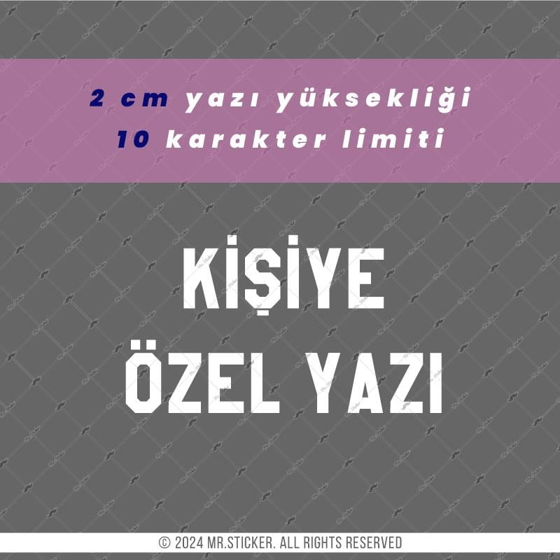 PRS21 New York Yazı Tipi 2cm Yükseklik 10 karakter