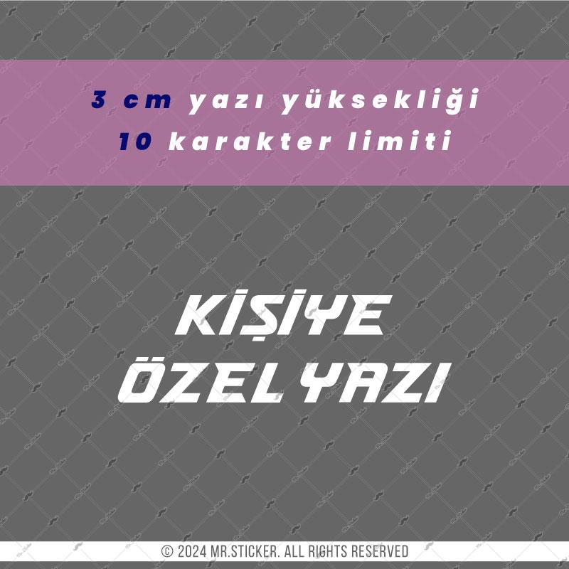 PRS26 Tokyo Yazı Tipi 3cm Yükseklik 10 karakter