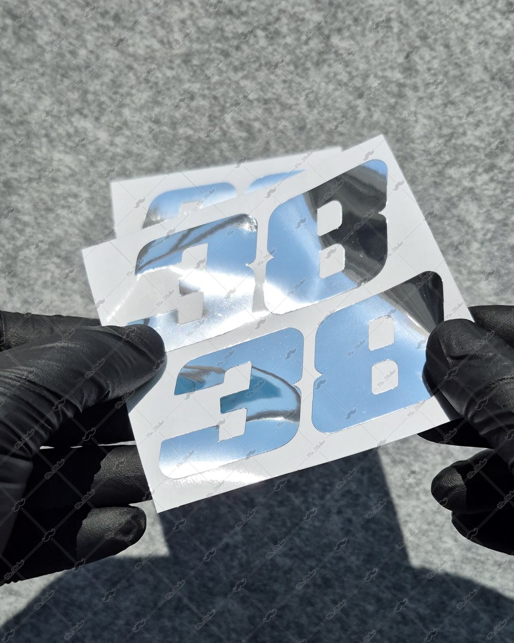 PRS32 Krom Seri Numara Stickerı 2li Set