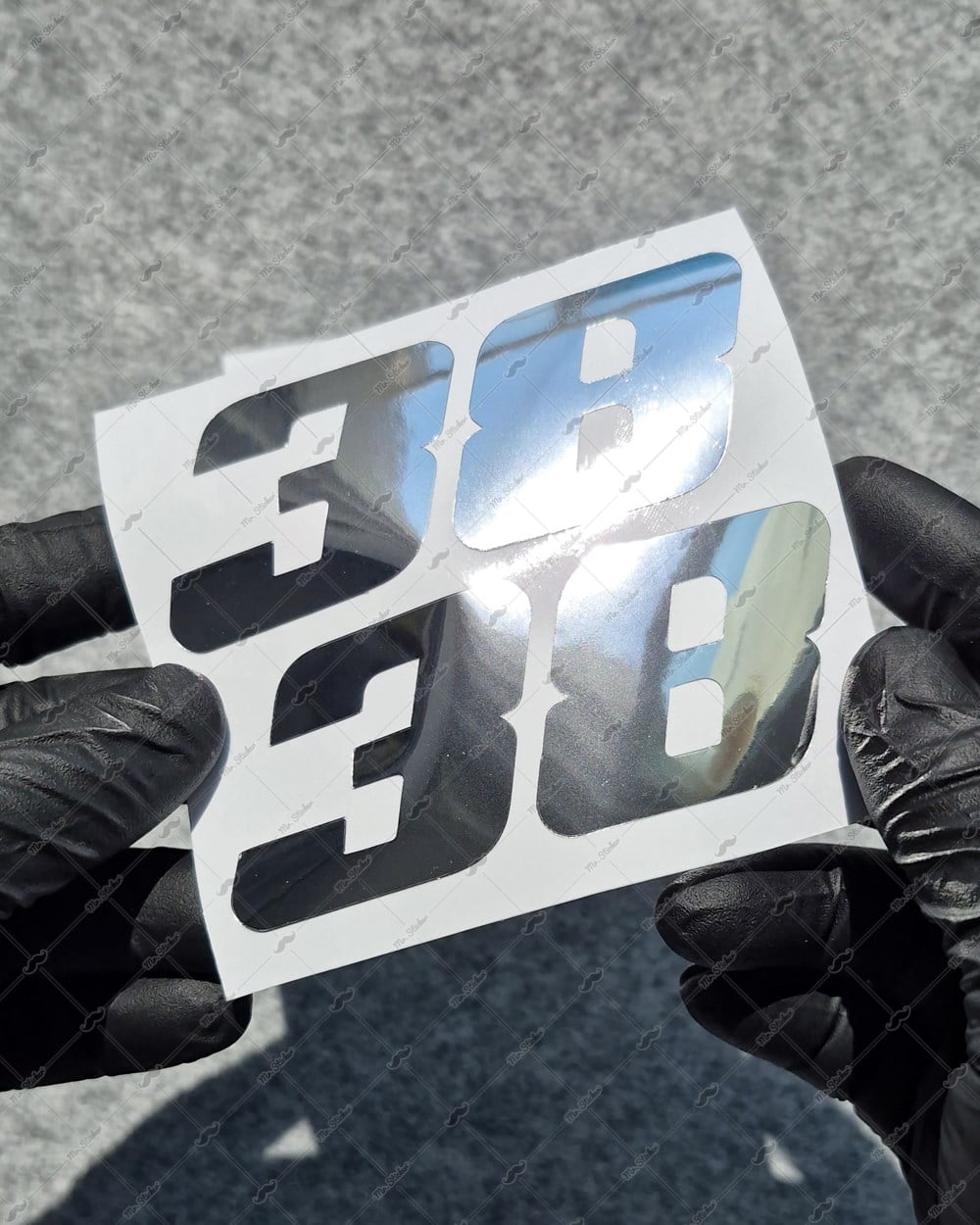 PRS32 Krom Seri Numara Stickerı 2li Set