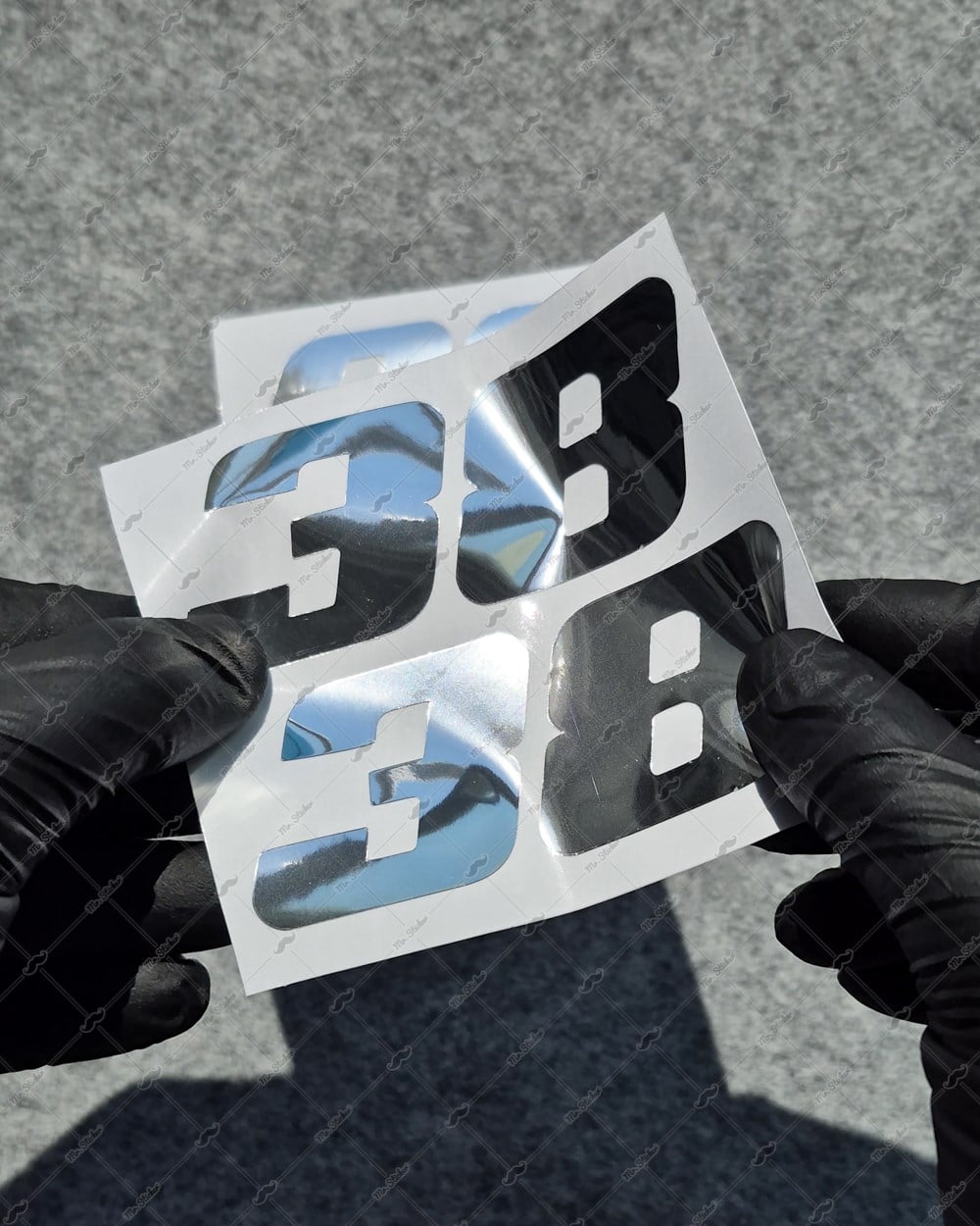 PRS32 Krom Seri Numara Stickerı 2li Set