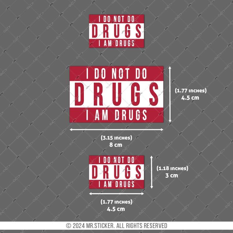 RFHLM201 Reflektif I Dont Do Drugs Yazili Etiket Seti