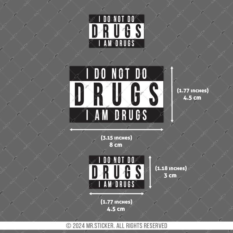 RFHLM201 Reflektif I Dont Do Drugs Yazili Etiket Seti
