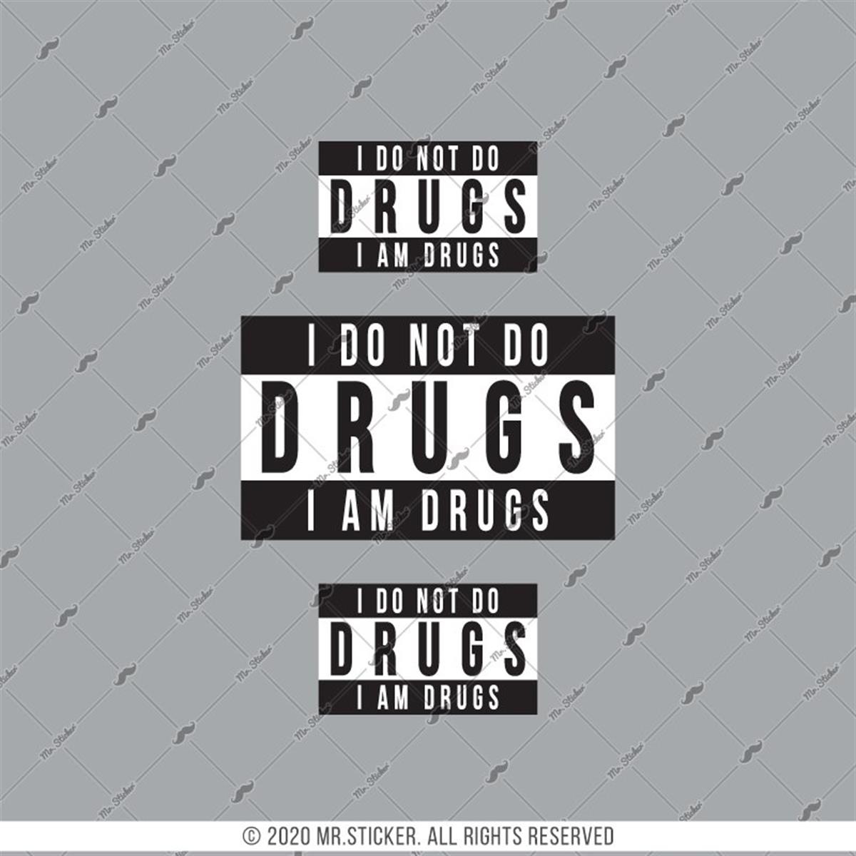 RFHLM201 Reflektif I Dont Do Drugs Yazili Etiket Seti
