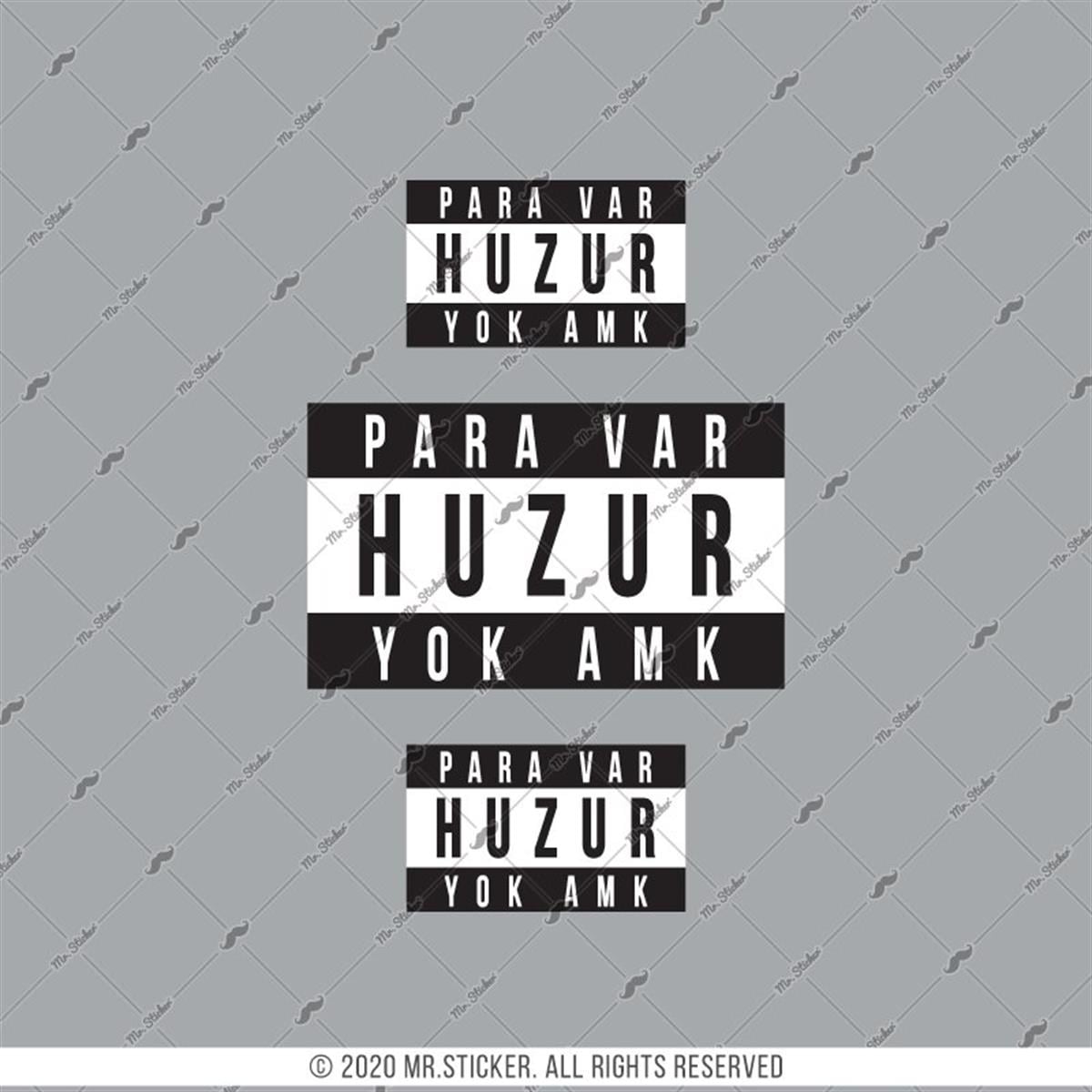 RFHLM202 Reflektif Para Var Huzur Yok Yazili Etiket Seti