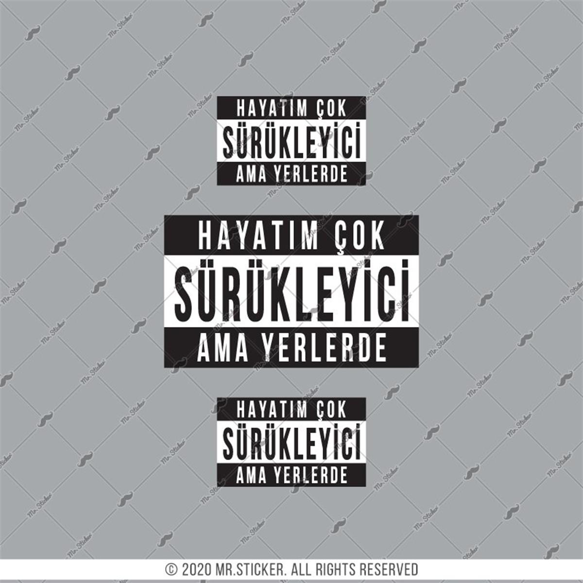 RFHLM203 Reflektif Hayatim Cok Surukleyici Yazili Etiket Seti