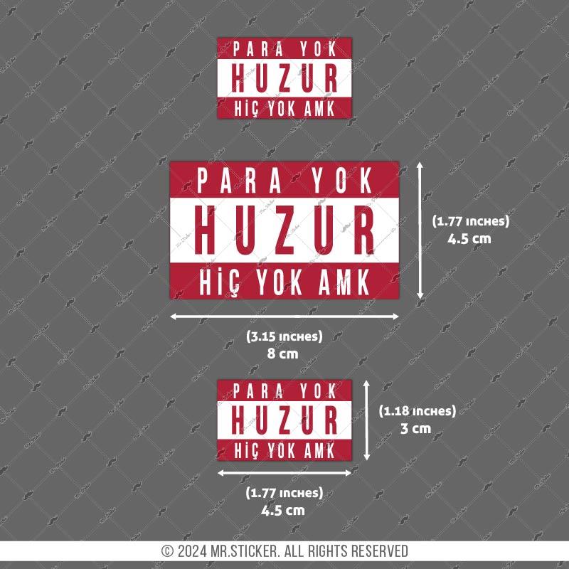 RFHLM204 Reflektif Para Yok Huzur Yok Yazili Etiket Seti