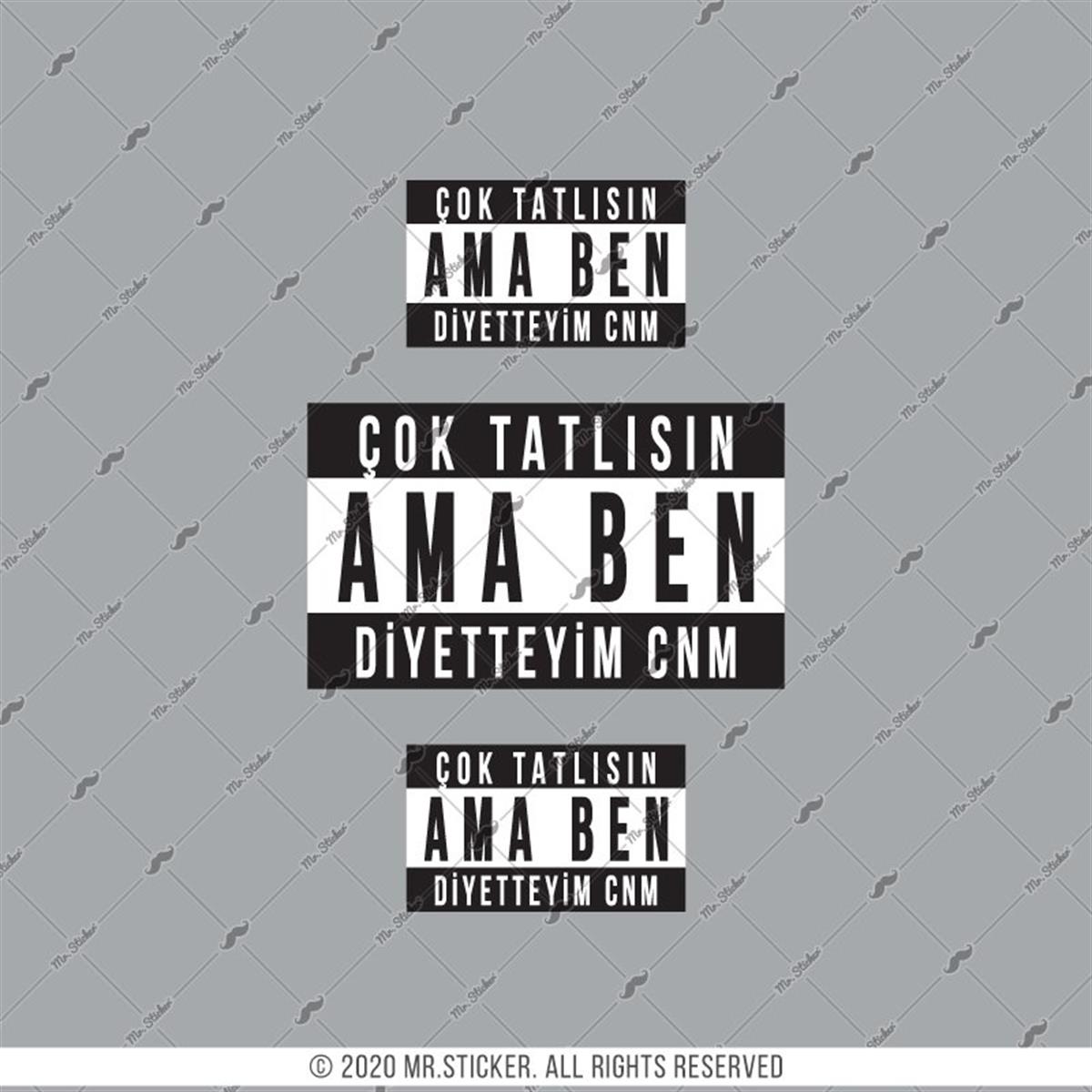 RFHLM206 Reflektif Cok Tatlısın Yazili Etiket Seti
