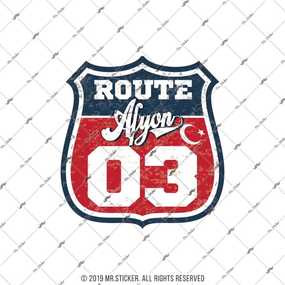 ROUP15 Reflektif Route Afyon 03 Etiketi