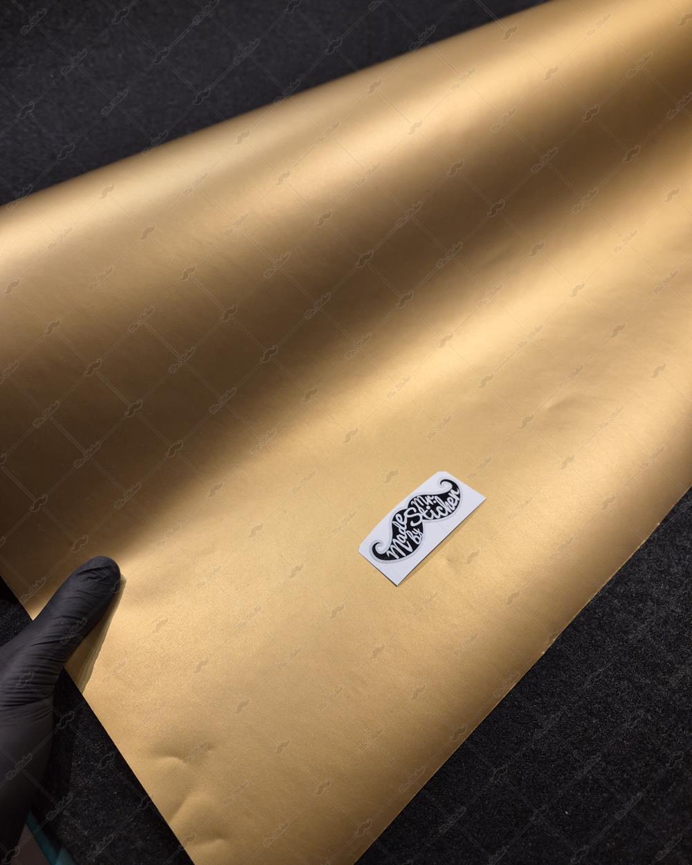SKL60 Mat Altın Kurukafa Stickerı | Fırsat Ürünü