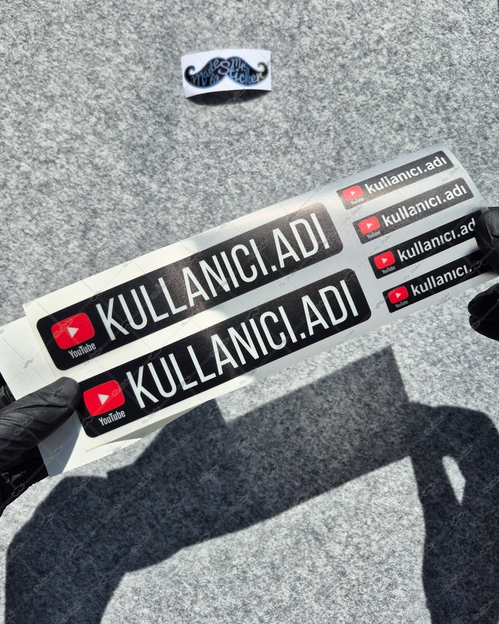 SMYTB31 Reflektif Youtube Sticker Seti 6 Parça