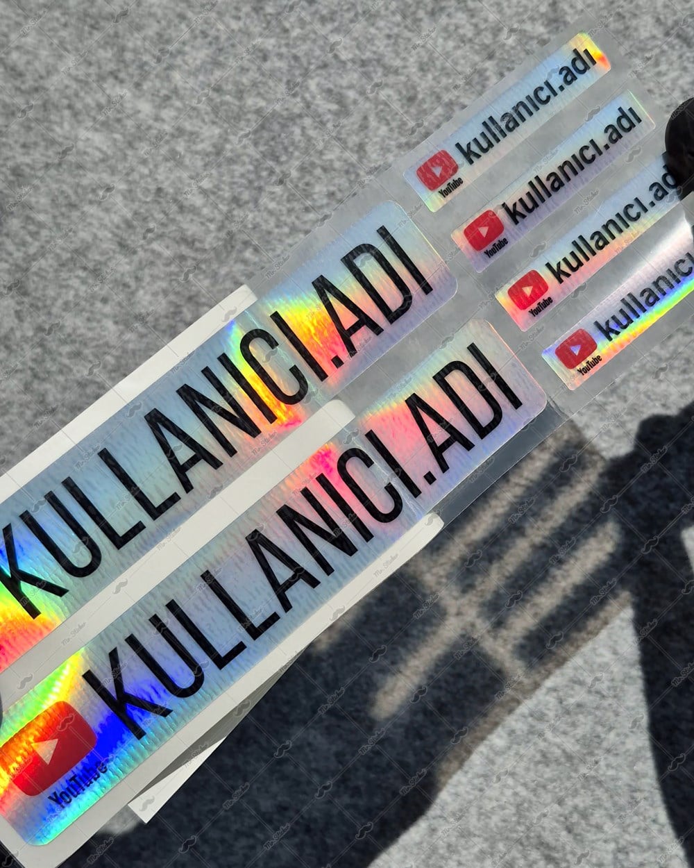 SMYTB32 Hologram Youtube Sticker Seti  6 Parça