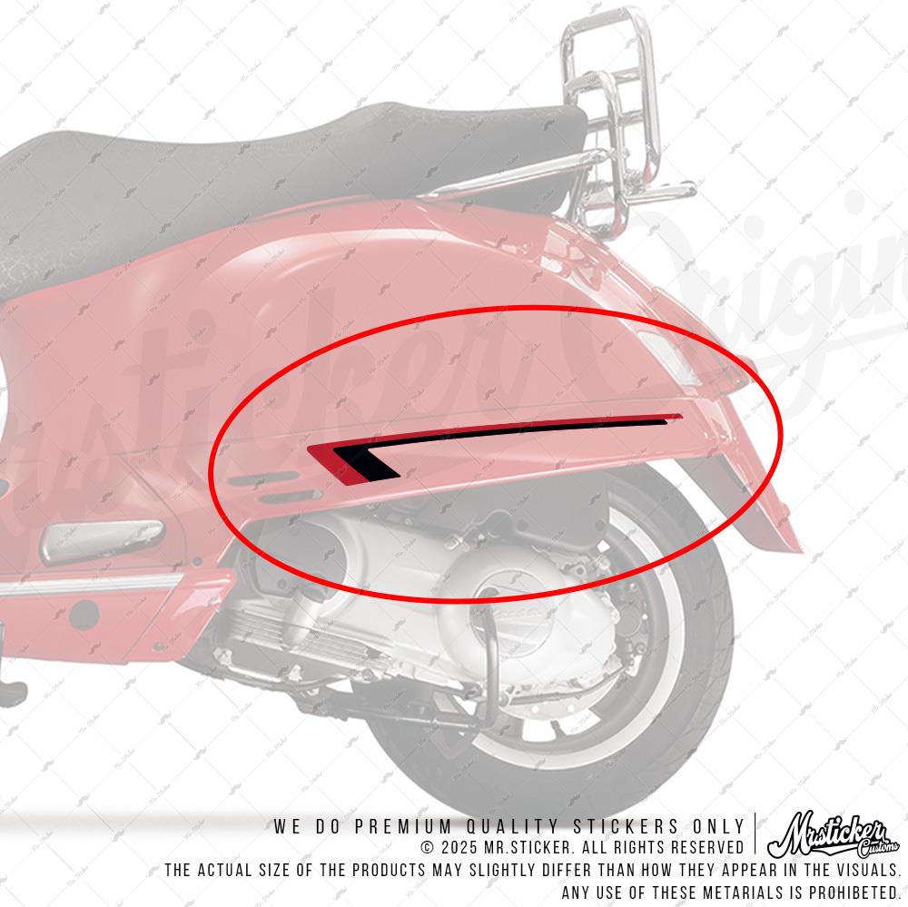STS39 Vespa Uyumlu Yan Cita Seti Renk Secenekli