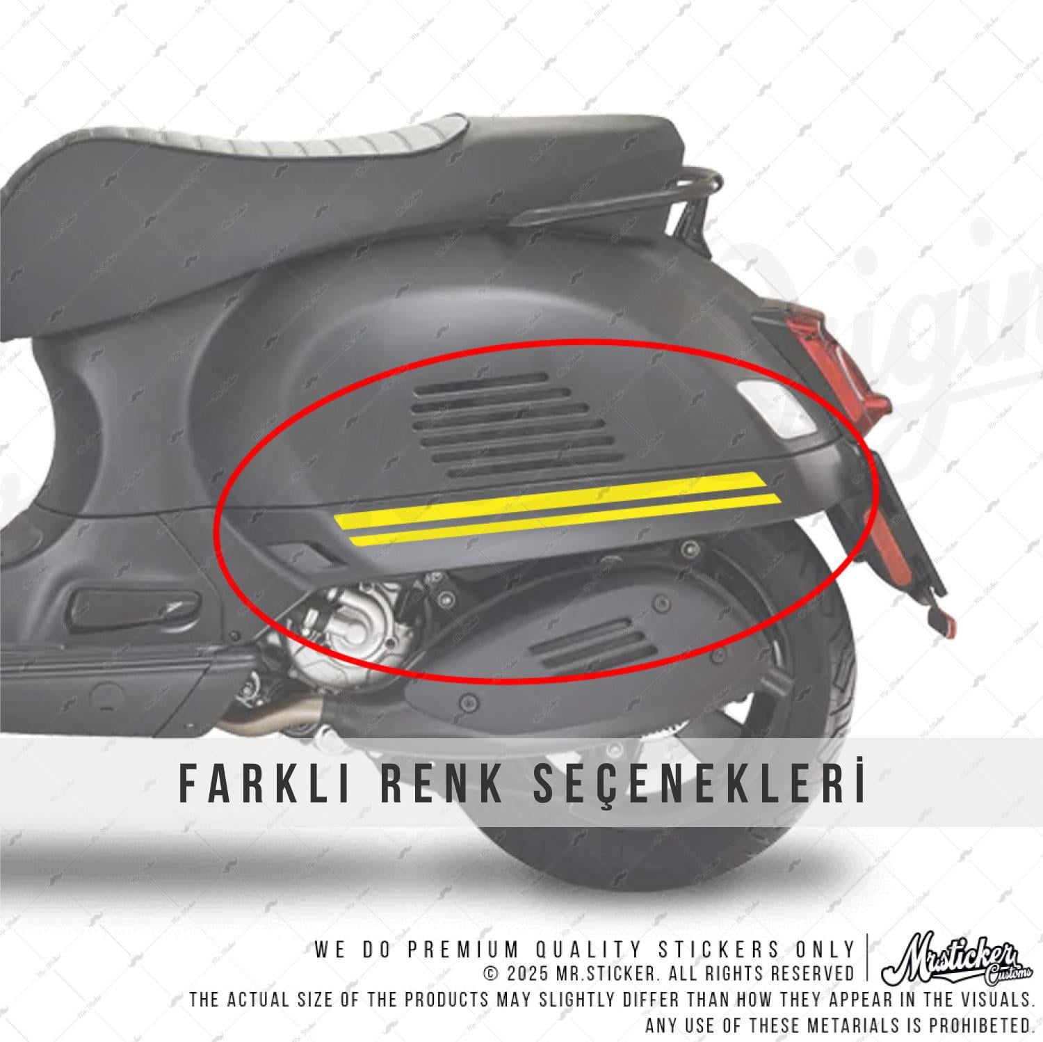 STS46 Vespa GTS 250 GTS 300 Uyumlu Yan Çıta Seti Renk Seçenekli
