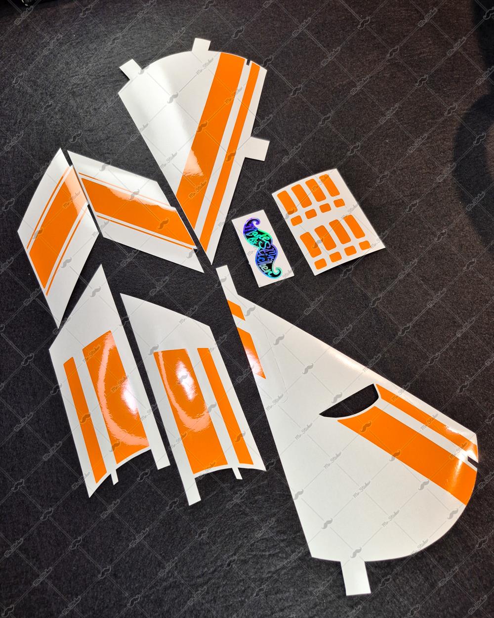 STS70 Vespa Uyumlu Yan Gövde Sticker Seti Renk Secenekli