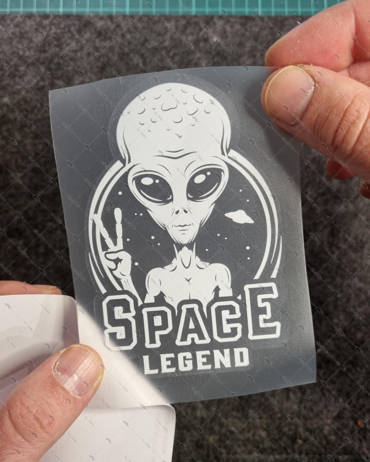 TWT19 Beyaz Uzay Efsanesi Etiketi Şeffaf Sticker