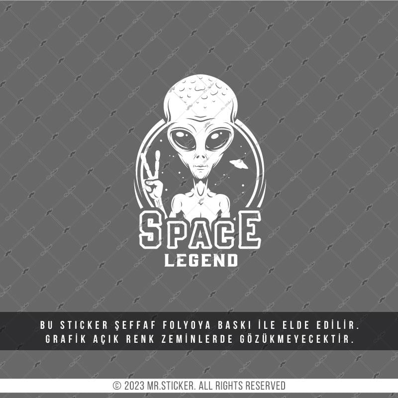 TWT19 Beyaz Uzay Efsanesi Etiketi Şeffaf Sticker