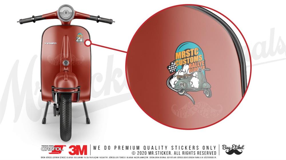 VSP26 Rally Scooter Etiketi