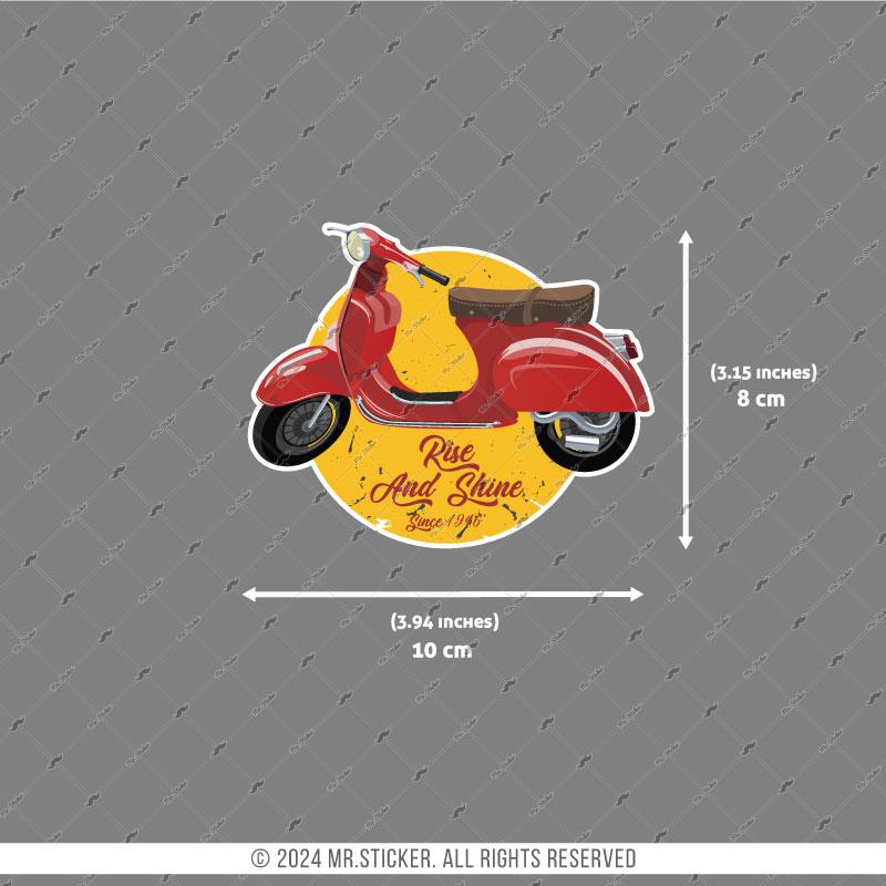 VSP42 Kirmizi Scooter Etiketi