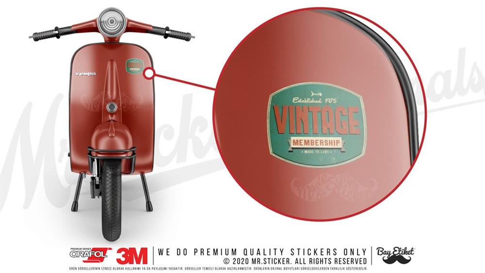 VTR15 Vintage Etiket