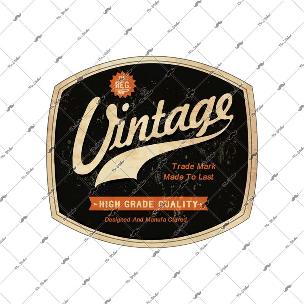 VTR18 Vintage Yazili Etiket