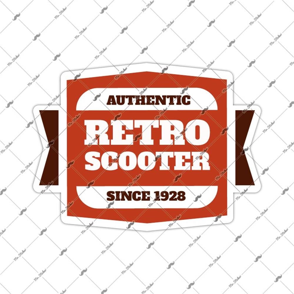 VTR3 Retro Scooter Yazili Etiket