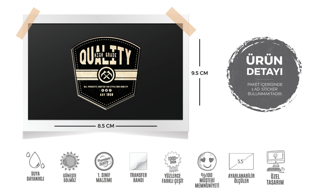 VTR5 Qulity Yazili Etiket