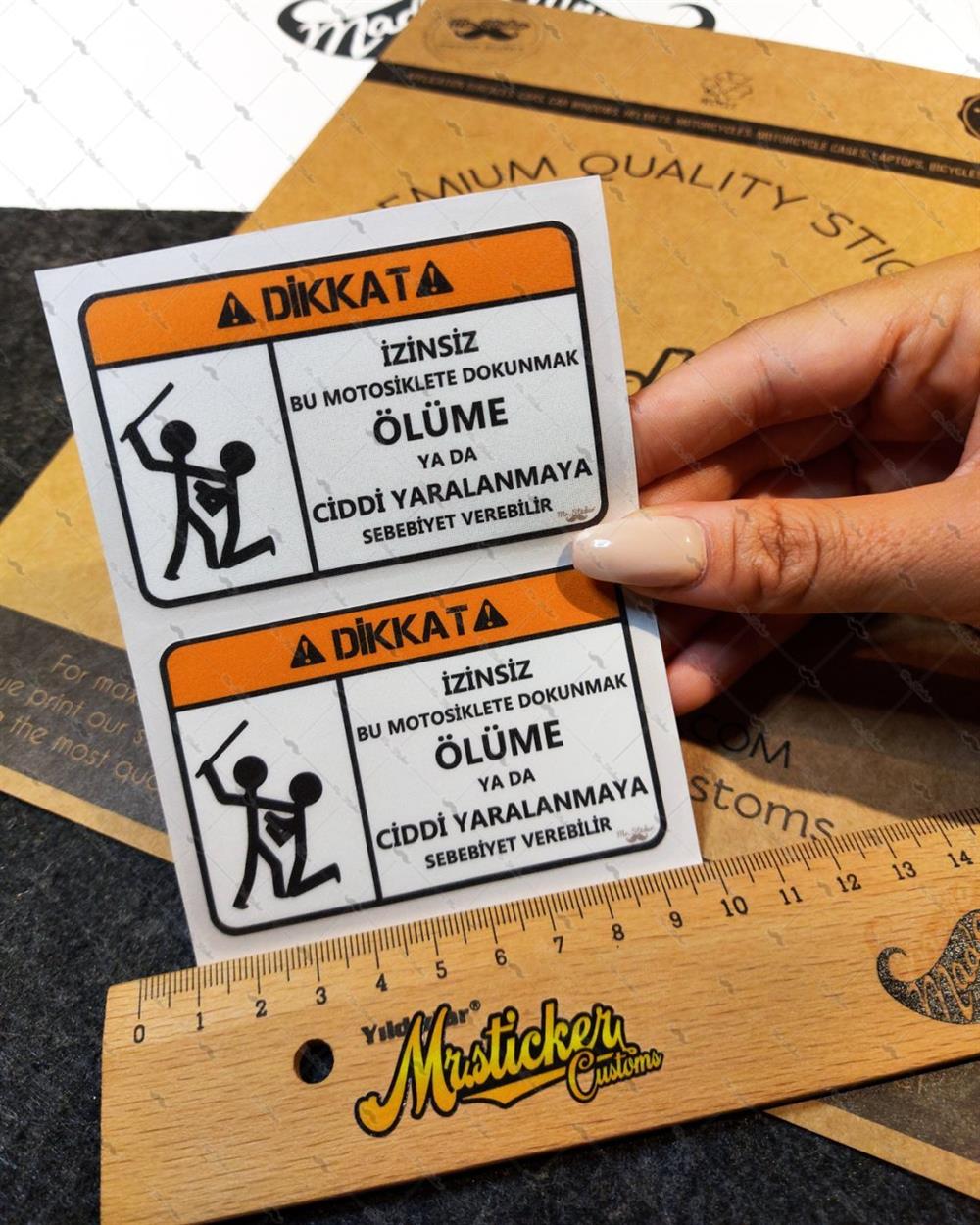 WRN2 Motoruma Dokunma Etiketi 2li Set