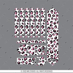 BCY31 Reflektif Koruyucu Sticker Seti Leopar Desen